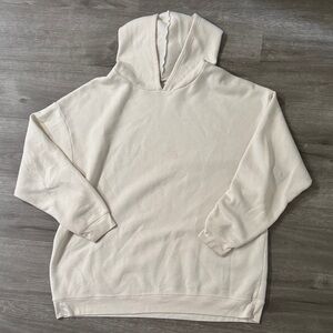 Project Social T Cream Hoodie Mini Dress